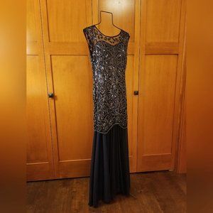 Sequin Long Evening Dress – 1920’s Gatsby Inspired